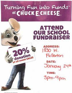 Chuck E Cheese Flyer